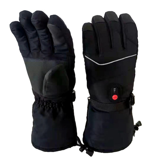 1 Pair Touch Screen Heating Gloves Multi-Function Temperature Adjustable Electric Thermal Gloves for Snowboard Cycling Ski (No Battery)