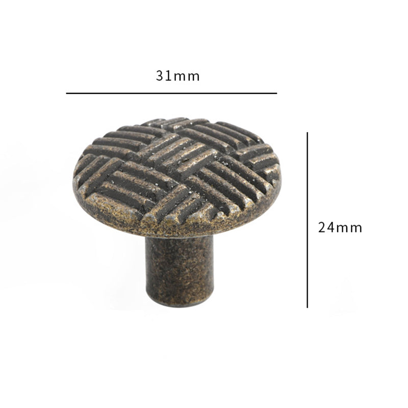 European Style Zinc Alloy Cabinet Pulls Handle 25mm Screw Antique Drawer Wardrobe Knob Pulls