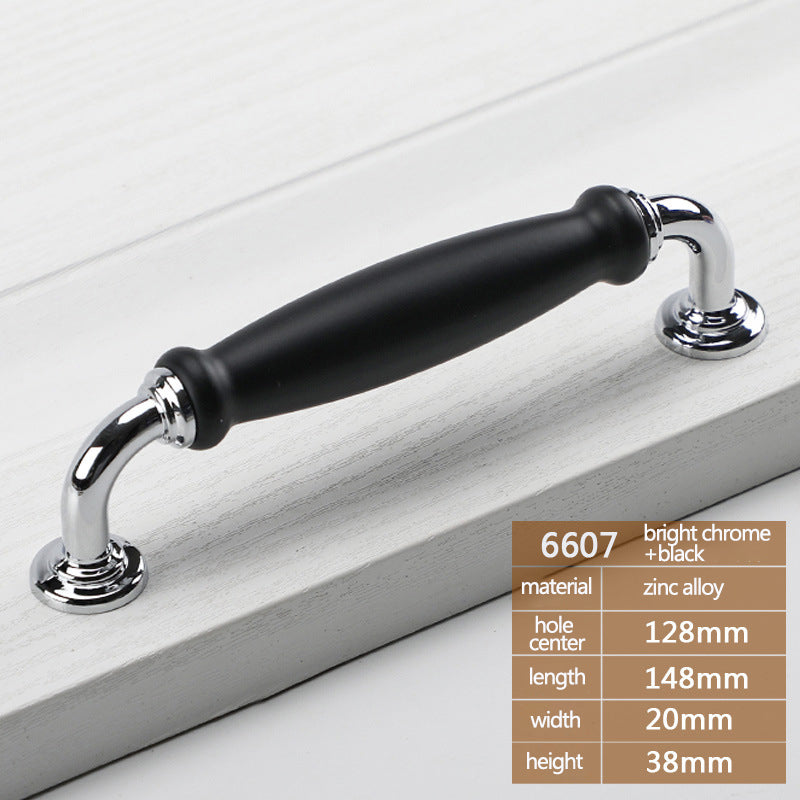 Metal Cabinet Pulls Handles with 22mm Screw, 128 Hole Distance, Aluminum Alloy Wardrobe Drawer Pulls
