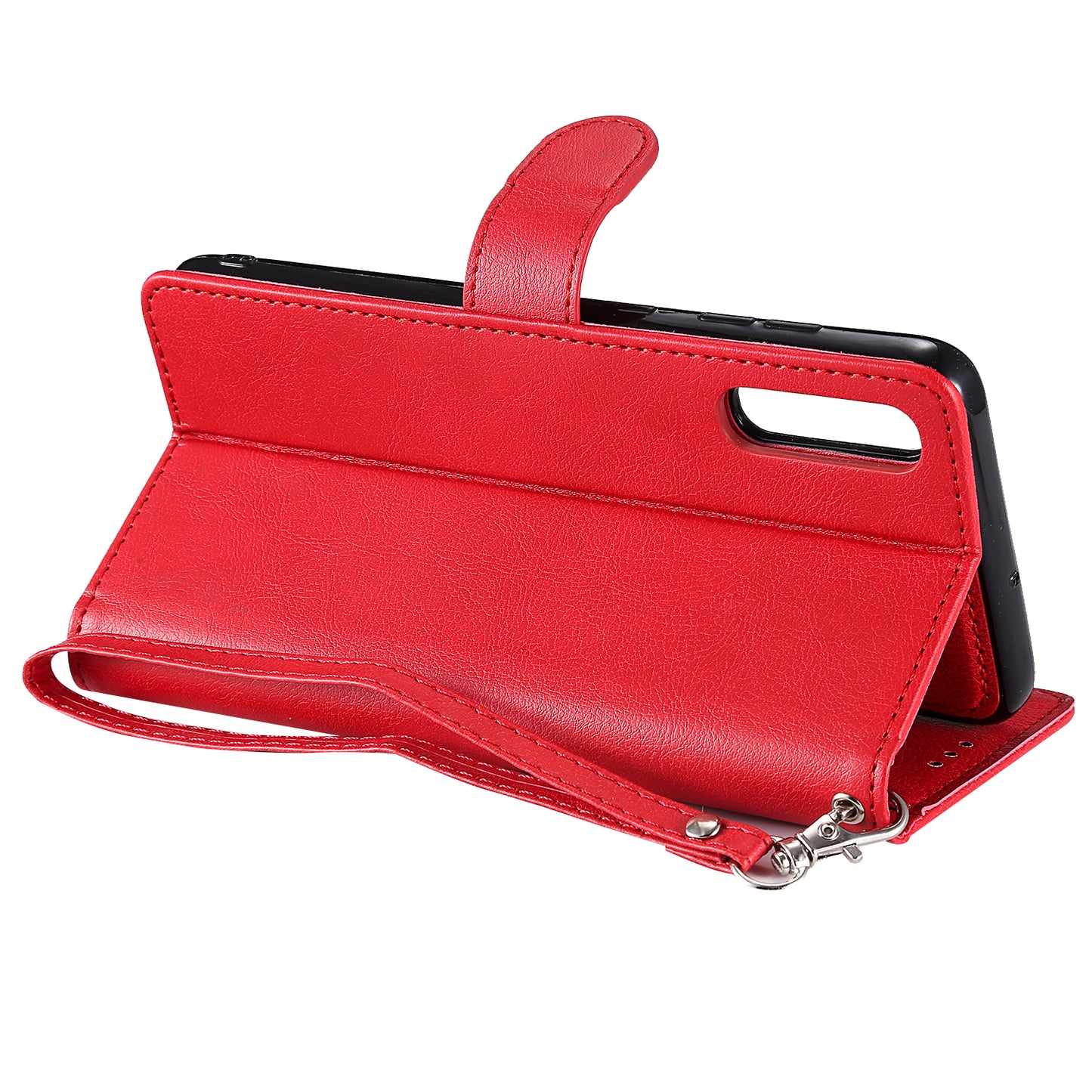 For Samsung Galaxy A50 / A50s / A30s KT Leather Series-3 Detachable 2-in-1 Phone Case PU Leather Stand Wallet Cover with Strap