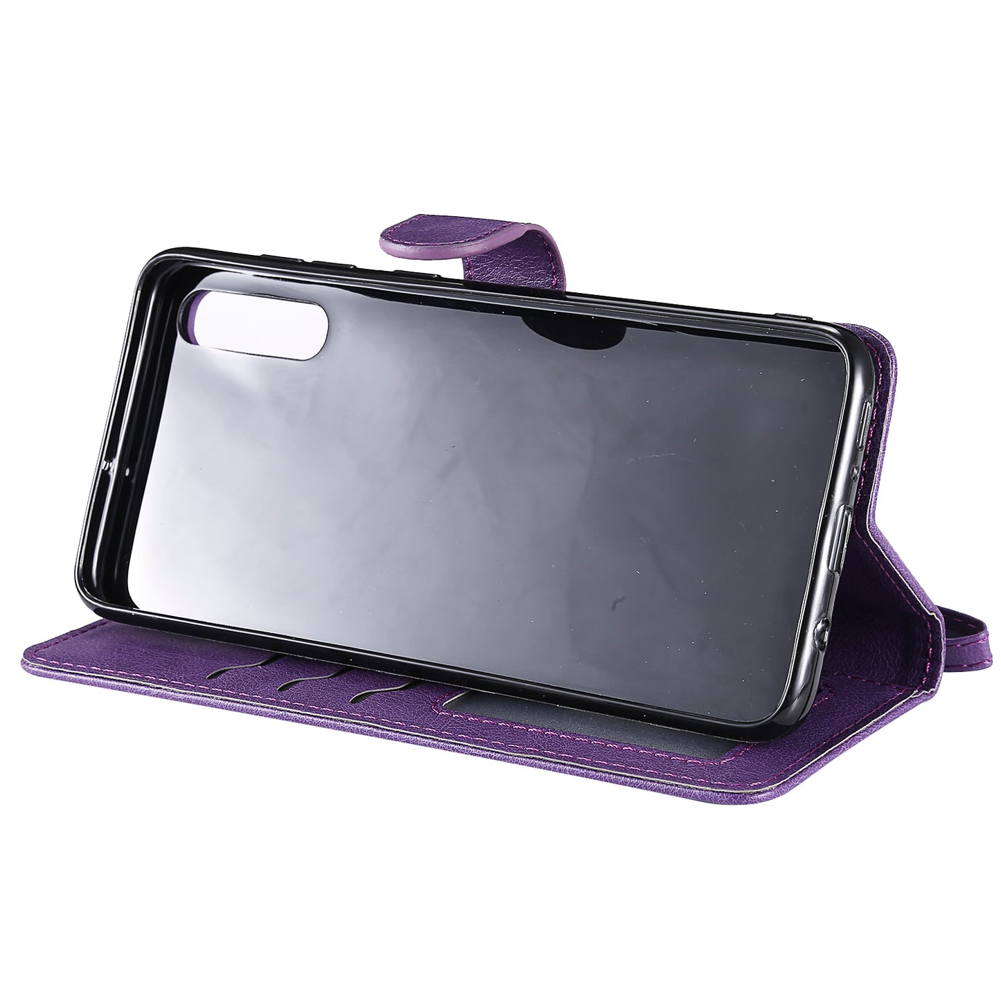 For Samsung Galaxy A50 / A50s / A30s KT Leather Series-3 Detachable 2-in-1 Phone Case PU Leather Stand Wallet Cover with Strap