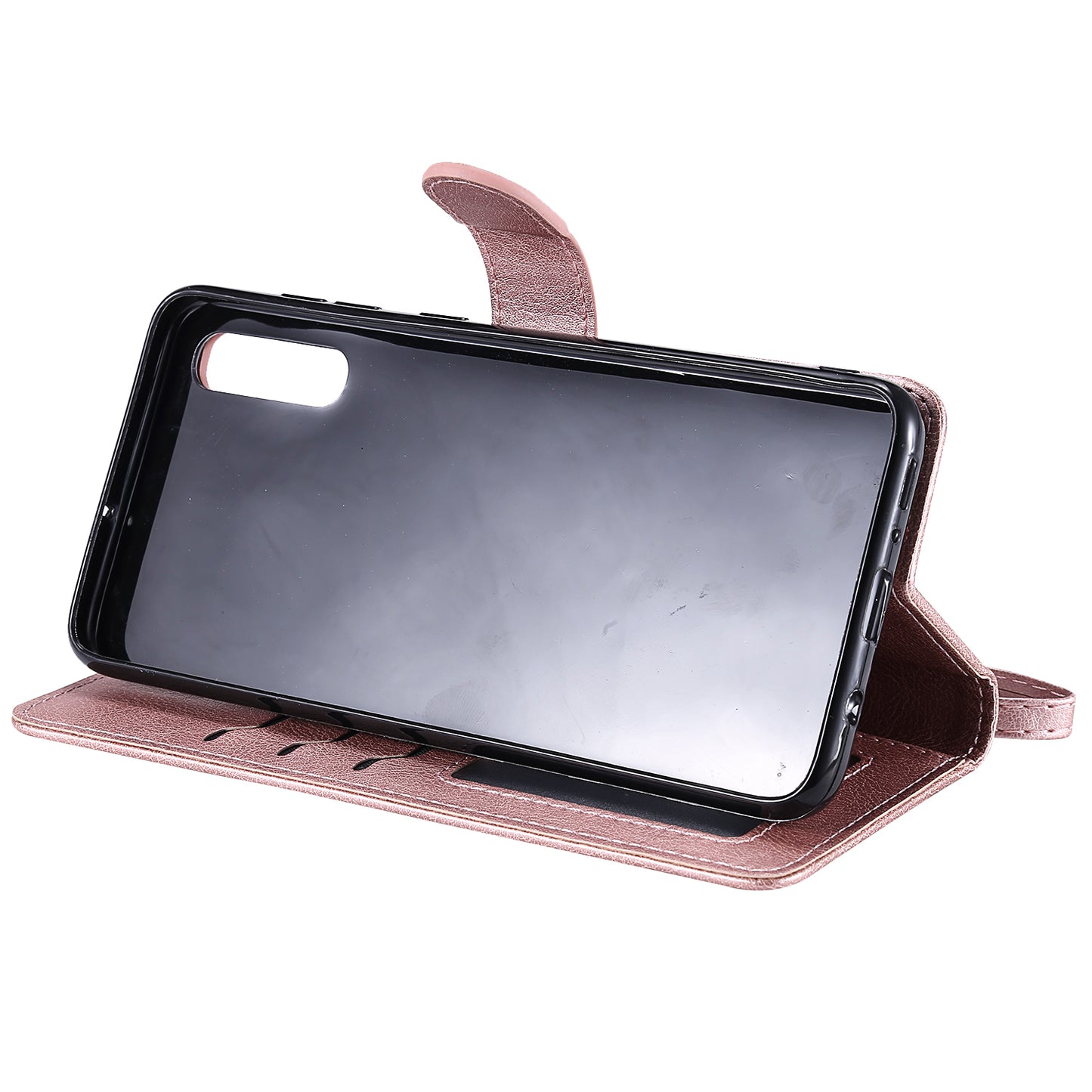 For Samsung Galaxy A50 / A50s / A30s KT Leather Series-3 Detachable 2-in-1 Phone Case PU Leather Stand Wallet Cover with Strap