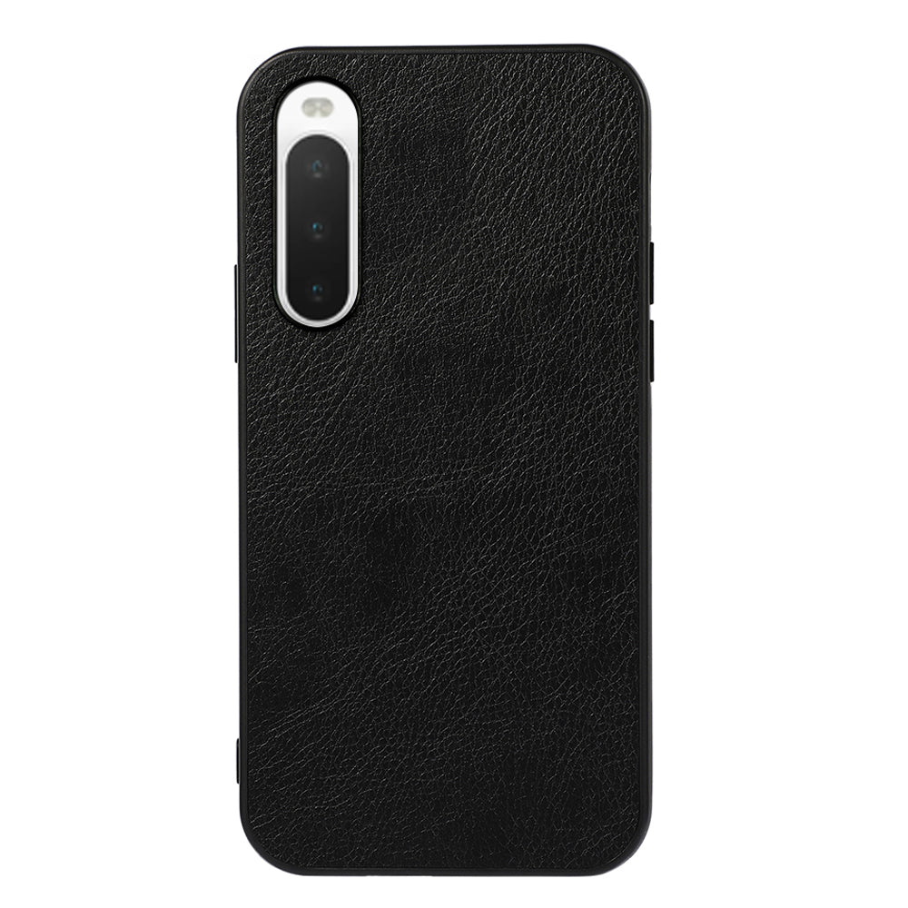 For Sony Xperia 10 V PU Leather + TPU + PC Phone Case Litchi Texture Anti-Scratch Protection Cover