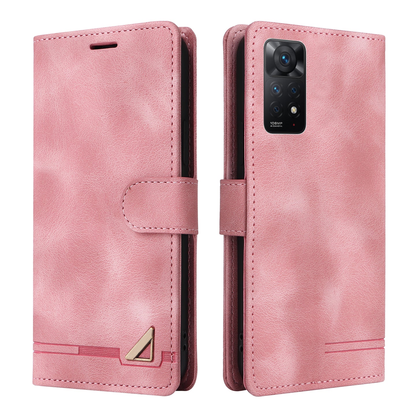 007 Series For Xiaomi Redmi Note 12 Pro 4G / Note 11 Pro 4G (Mediatek) / Note 11 Pro 5G (Qualcomm) Skin-touch Leather Phone Case Wallet Folding Stand Shell