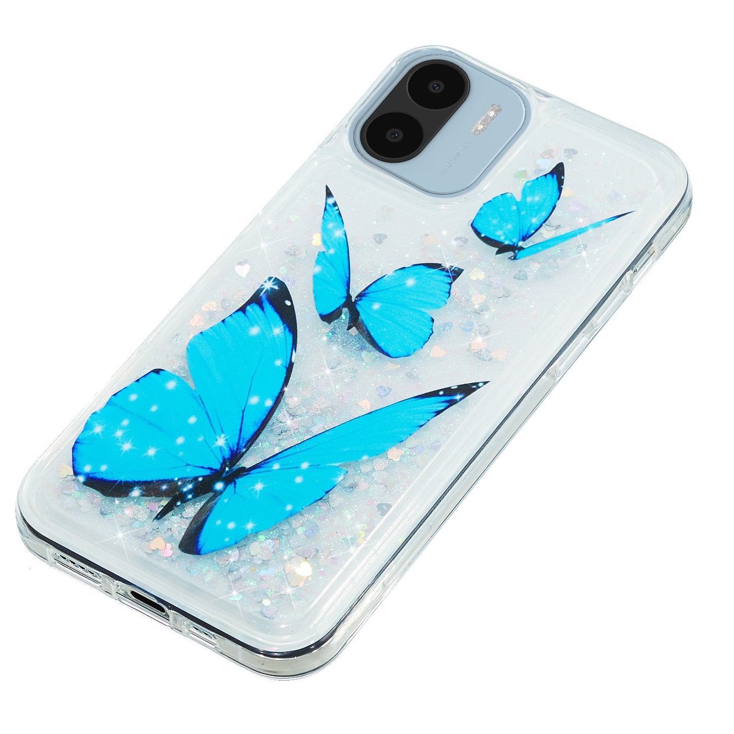 For Xiaomi Redmi A1 4G / A2 4G Embossment Pattern Quicksand Phone Case Anti-scratch TPU Phone Cover