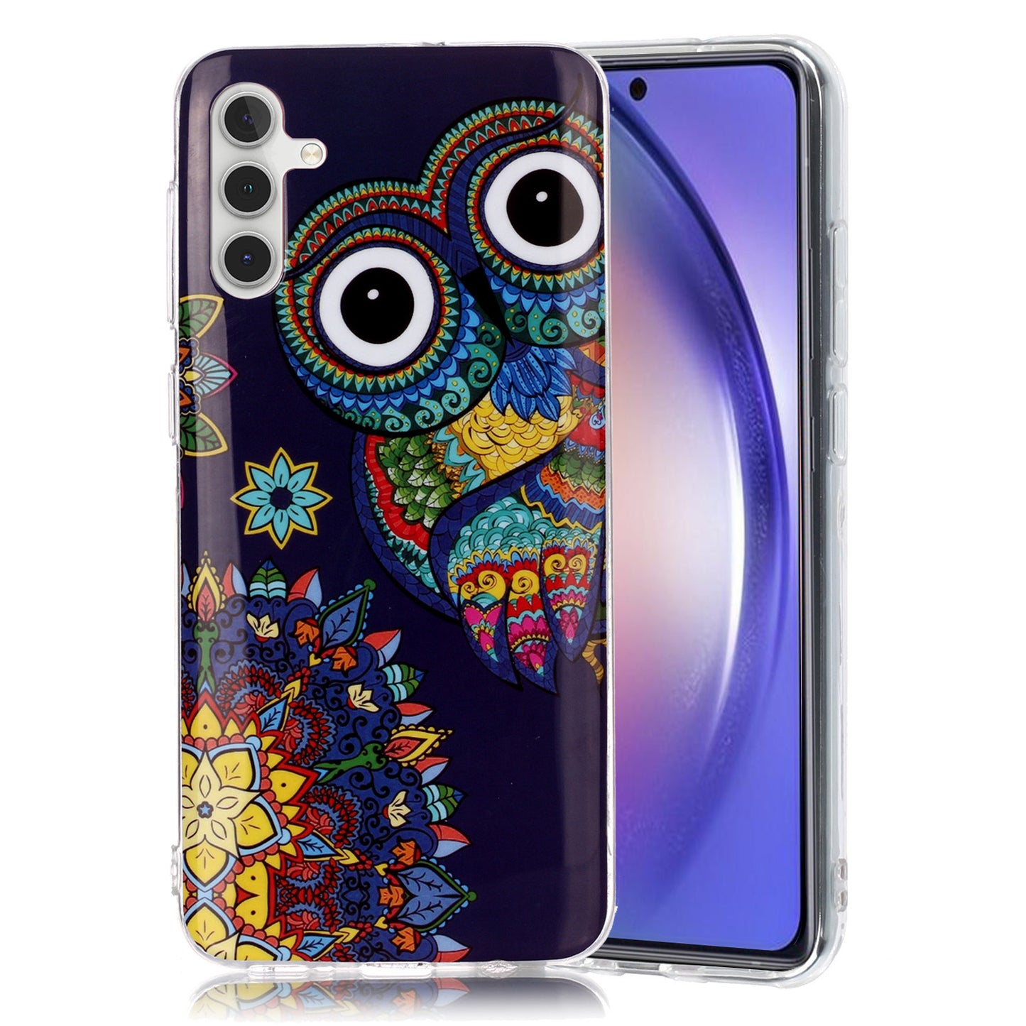 For Samsung Galaxy A24 5G Phone Case Luminous Patterned IMD TPU Back Case