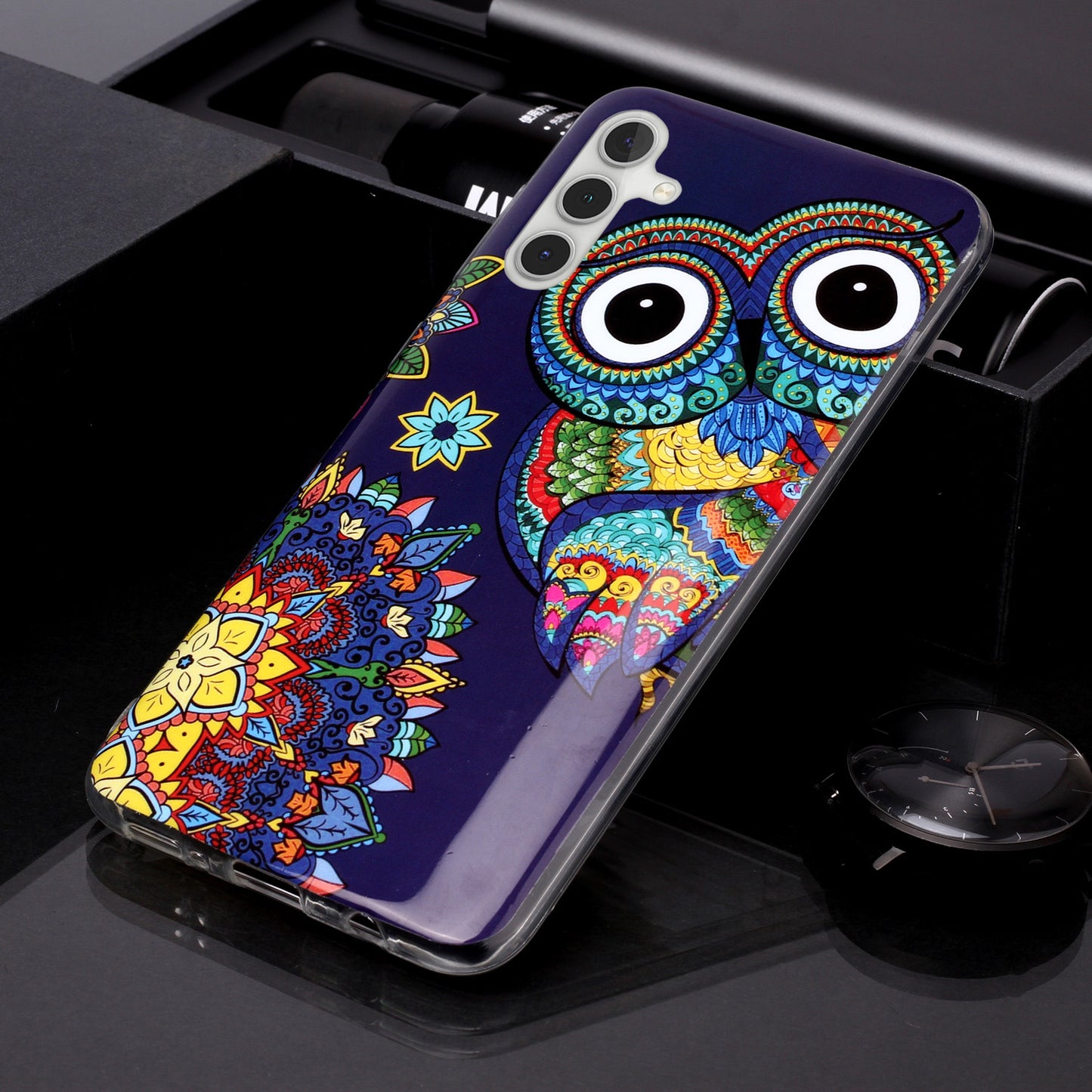 For Samsung Galaxy A24 5G Phone Case Luminous Patterned IMD TPU Back Case