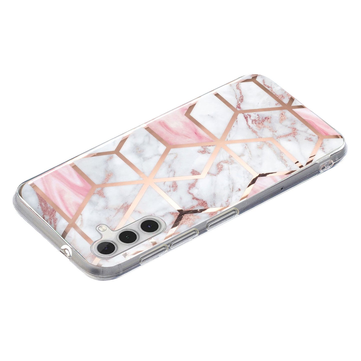 For Samsung Galaxy A24 4G Pattern IMD Case Soft TPU Electroplating Protective Phone Cover