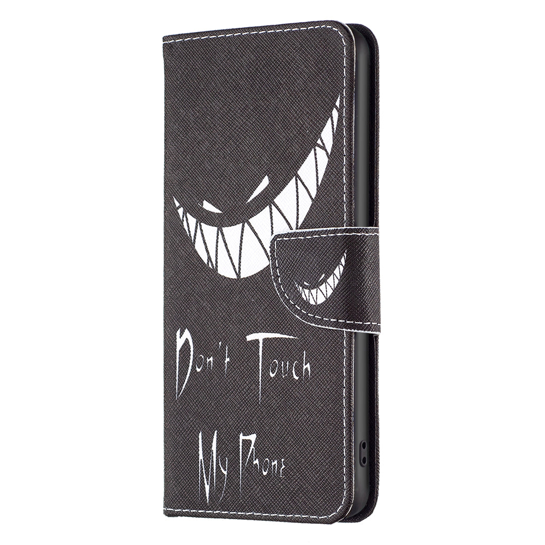 For Xiaomi Redmi Note 12 4G Anti-drop Pattern Printing Phone Case PU Leather Wallet Stand Cover