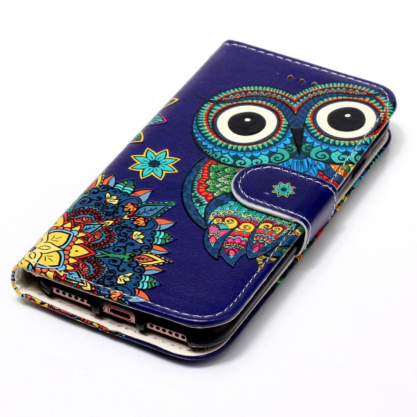 For Google Pixel 6a Pattern Printing PU Leather Phone Case Stand Flip Wallet Cover with Strap
