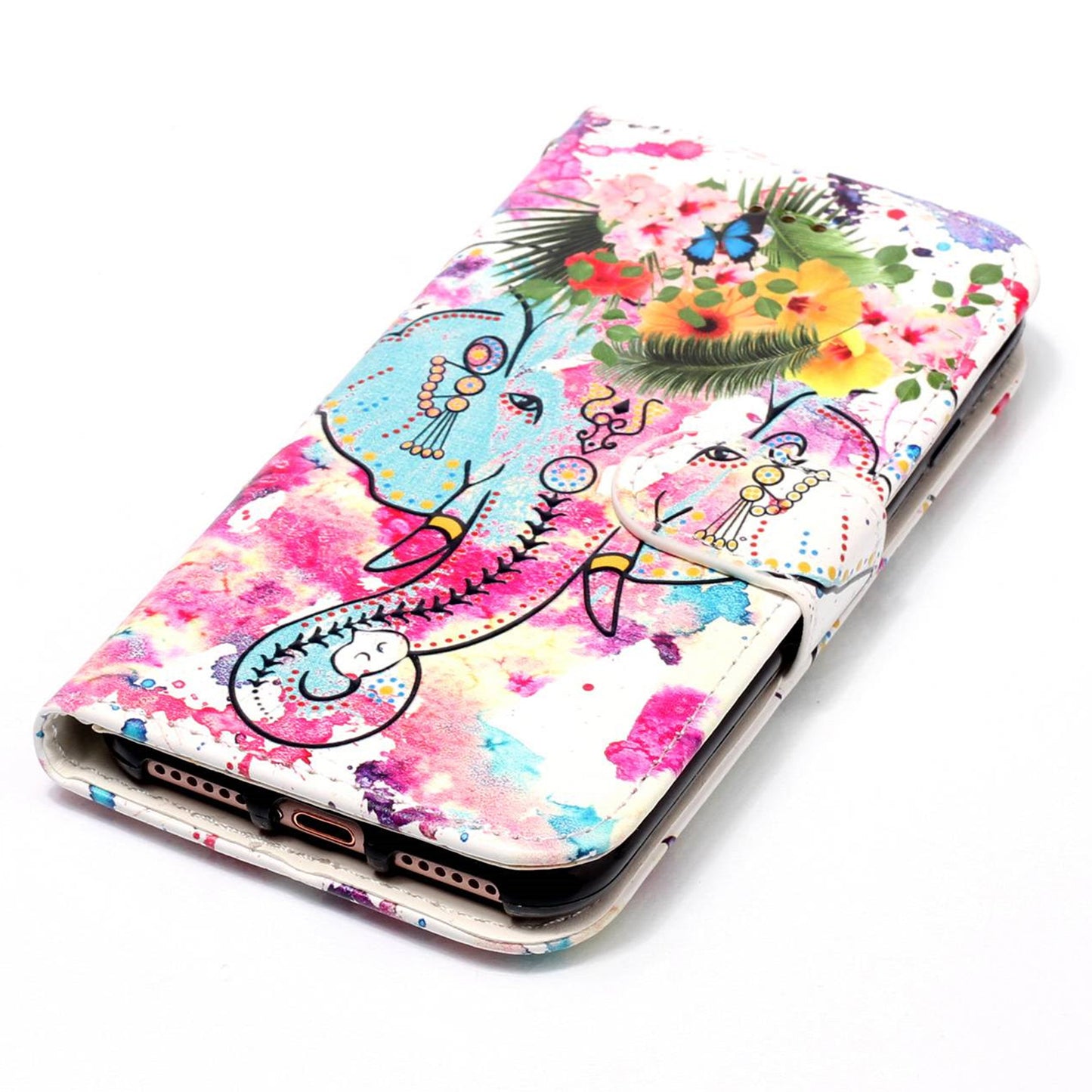 For Google Pixel 6a Pattern Printing PU Leather Phone Case Stand Flip Wallet Cover with Strap