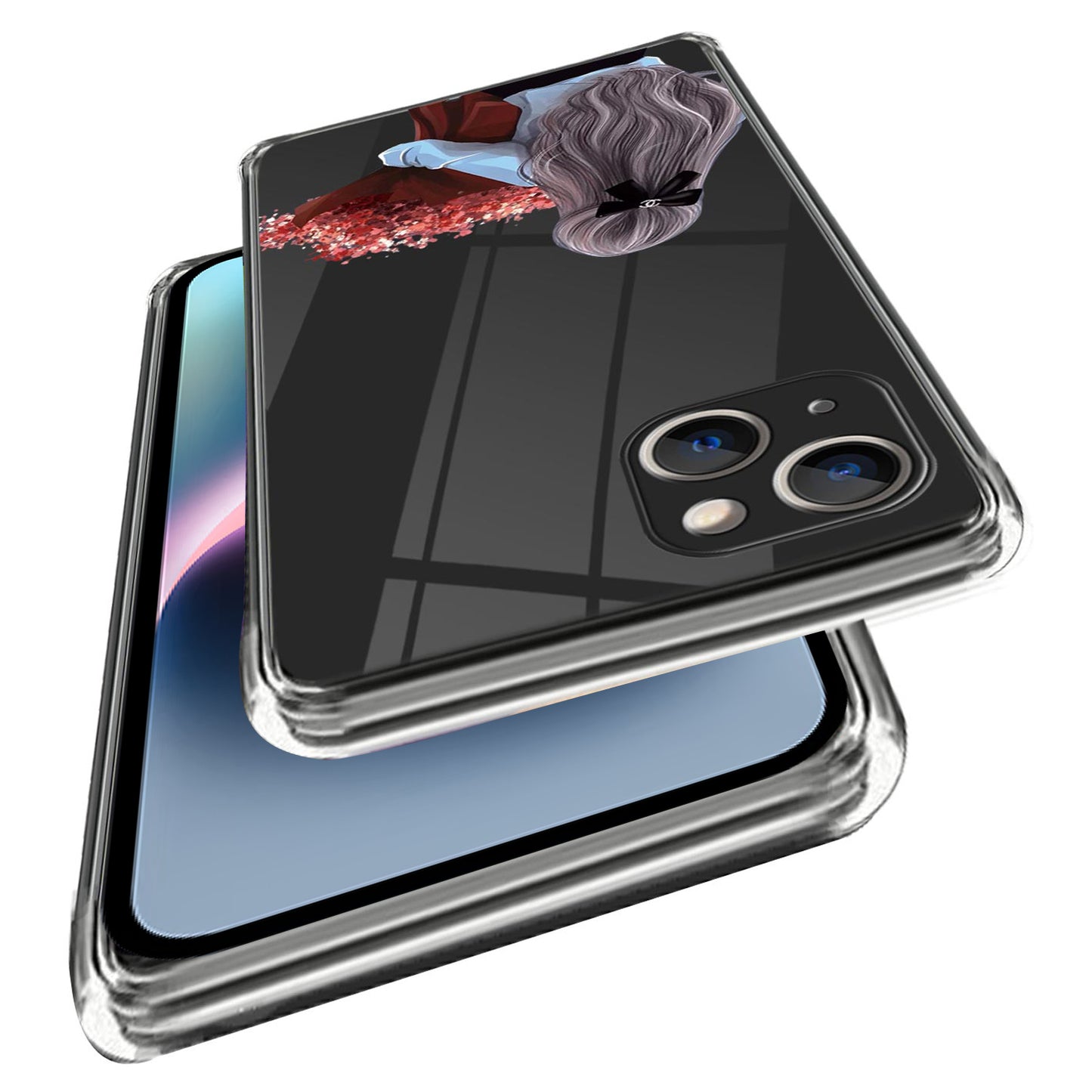 Pattern Printing Phone Case for iPhone 14 , Anti-drop TPU Mobile Phone Cover