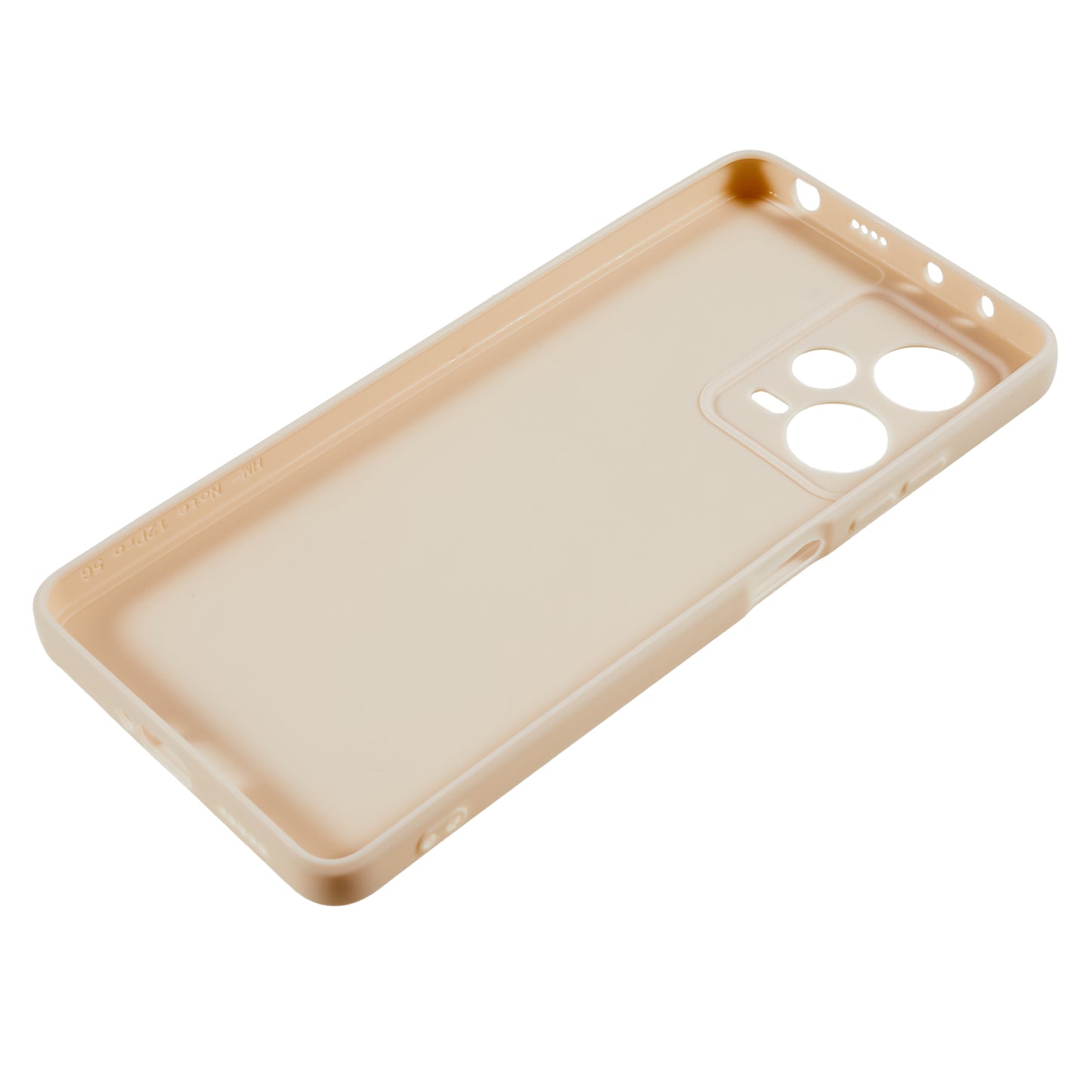 For Xiaomi Redmi Note 12 Pro 5G Straight Edge Design Phone Case Soft TPU Precise Cutout Anti-Scratch Cover