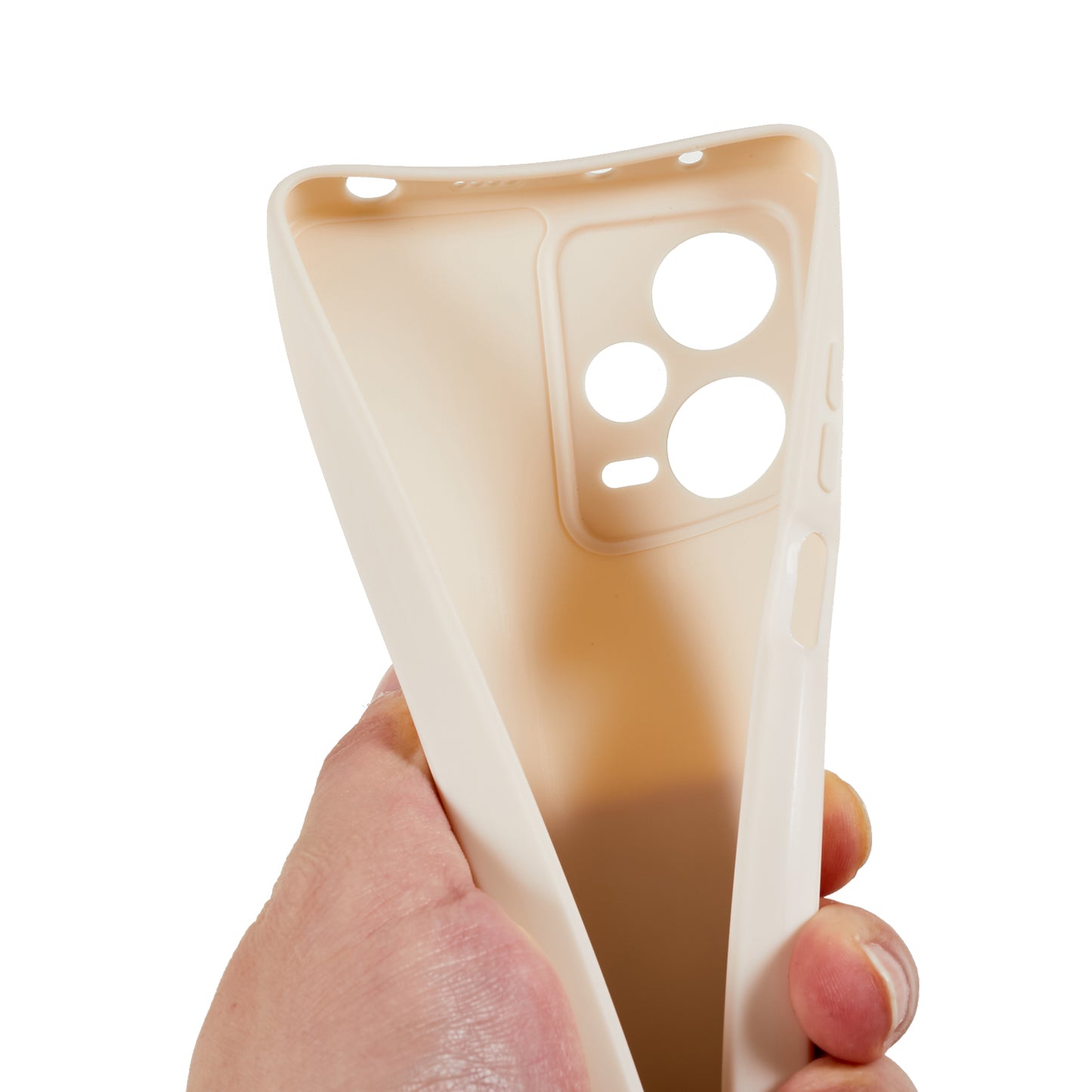 For Xiaomi Redmi Note 12 Pro 5G Straight Edge Design Phone Case Soft TPU Precise Cutout Anti-Scratch Cover