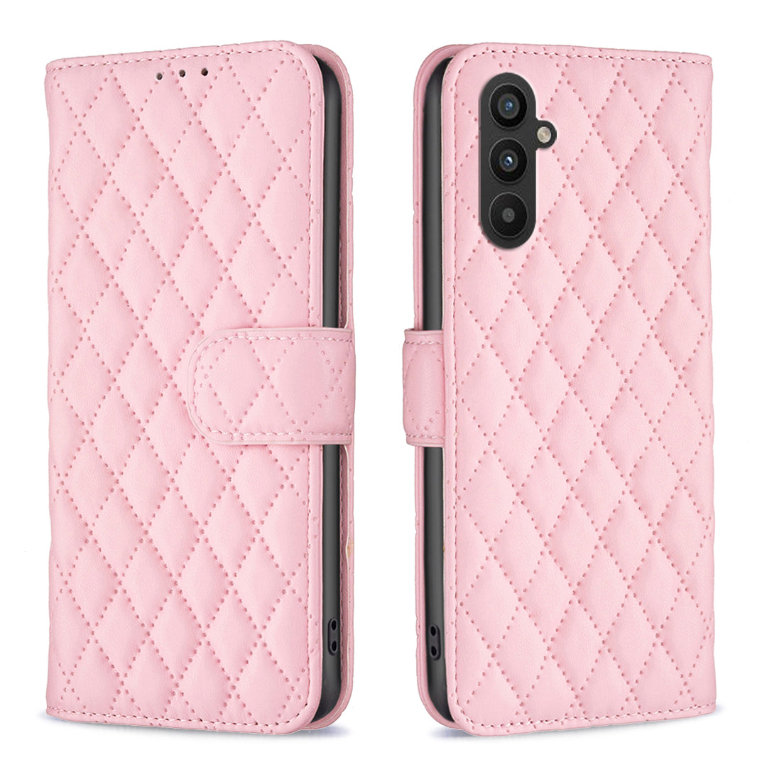 BINFEN COLOR BF Style-14 Phone Case for Samsung Galaxy A24 4G PU Leather Stand Wallet Phone Cover
