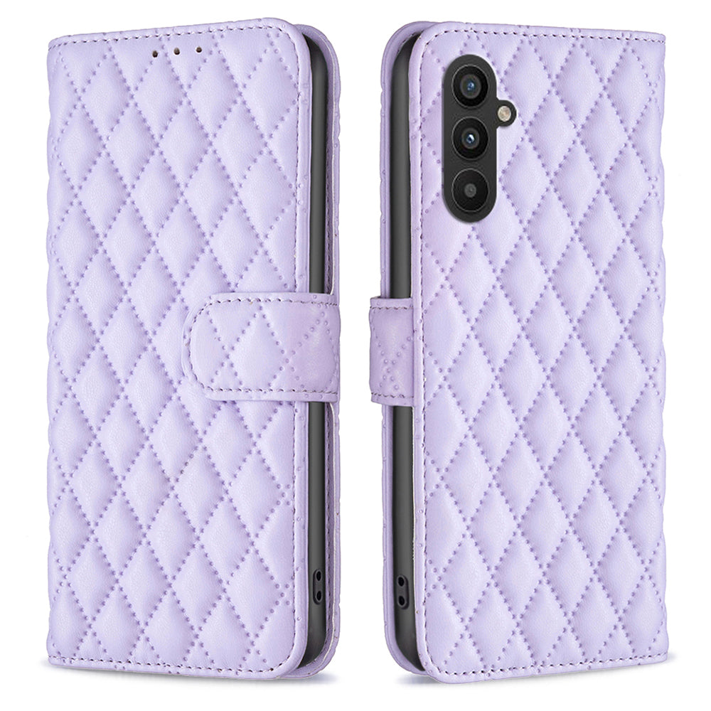 BINFEN COLOR BF Style-14 Phone Case for Samsung Galaxy A24 4G PU Leather Stand Wallet Phone Cover