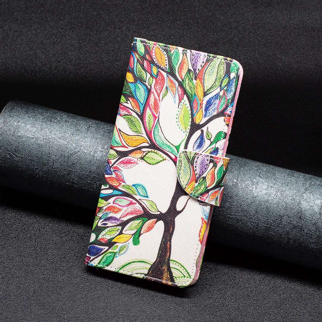 For Oppo Find X6 5G Pattern Printing Full Protection Phone Case PU Leather Wallet Flip Stand Shell