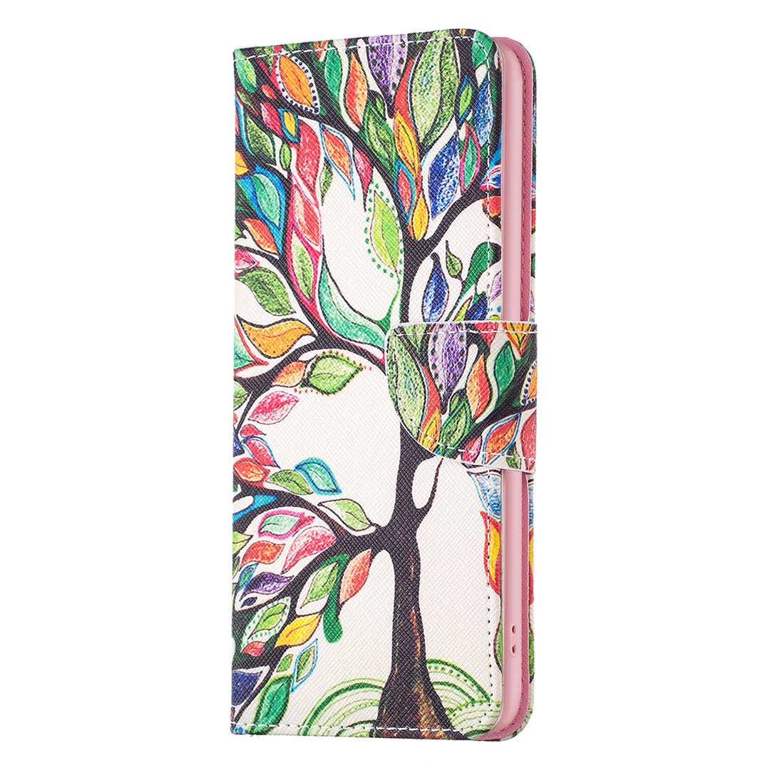 For Oppo Find X6 5G Pattern Printing Full Protection Phone Case PU Leather Wallet Flip Stand Shell