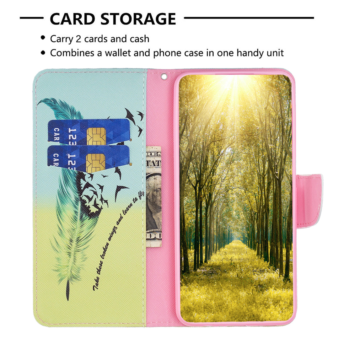 For Oppo Find X6 5G Pattern Printing Full Protection Phone Case PU Leather Wallet Flip Stand Shell