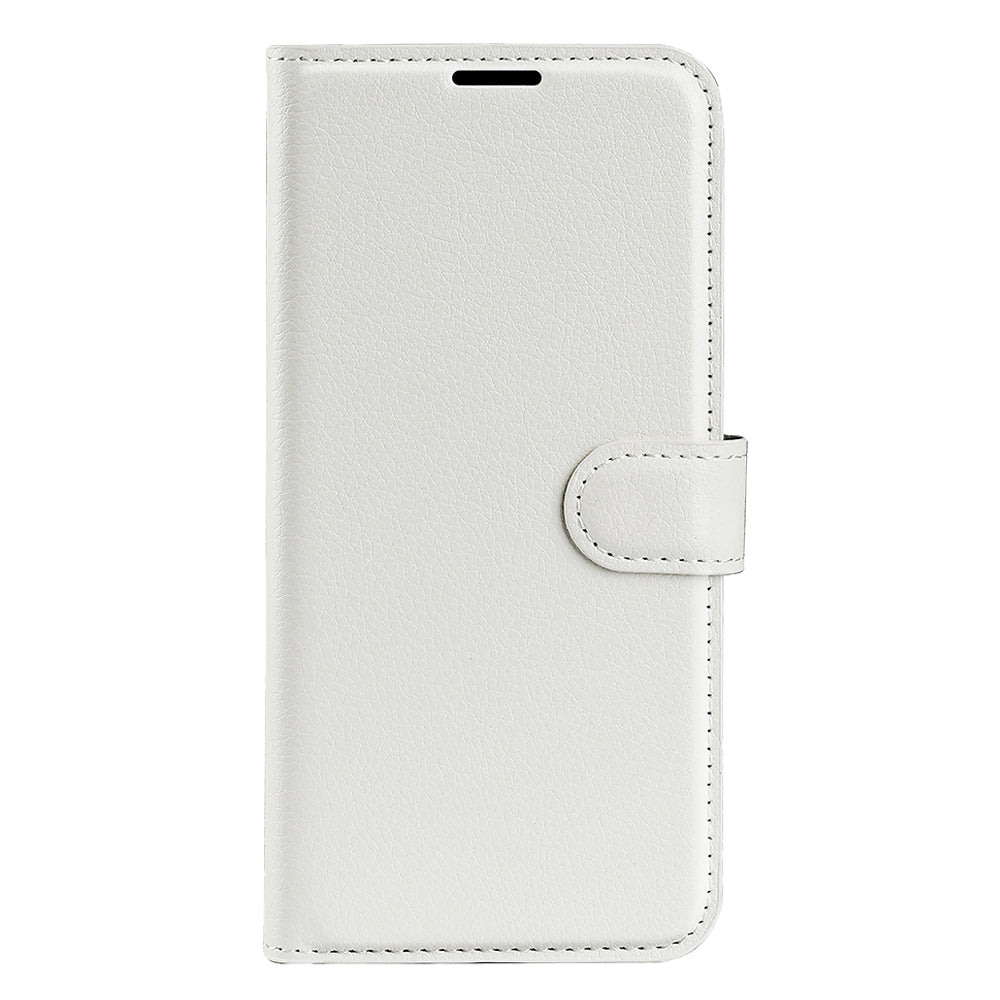 PU Leather Shell for Google Pixel 7a Drop-proof Litchi Texture Phone Case Wallet Stand Flip Cover