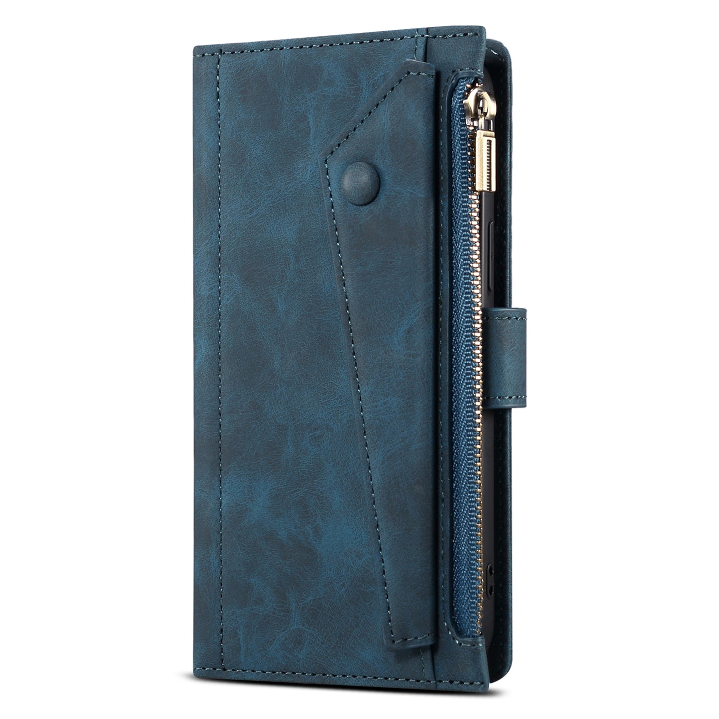 ESEBLE Star Series for Samsung Galaxy M54 5G / F54 5G Phone Stand Case Zipper Pocket Wallet Leather Phone Cover