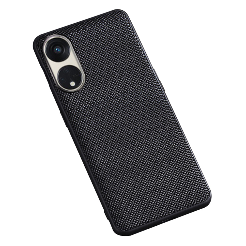 For Oppo Reno8 T 5G / A1 Pro 5G Cell Phone Back Cover Nylon Coated Soft TPU Phone Case