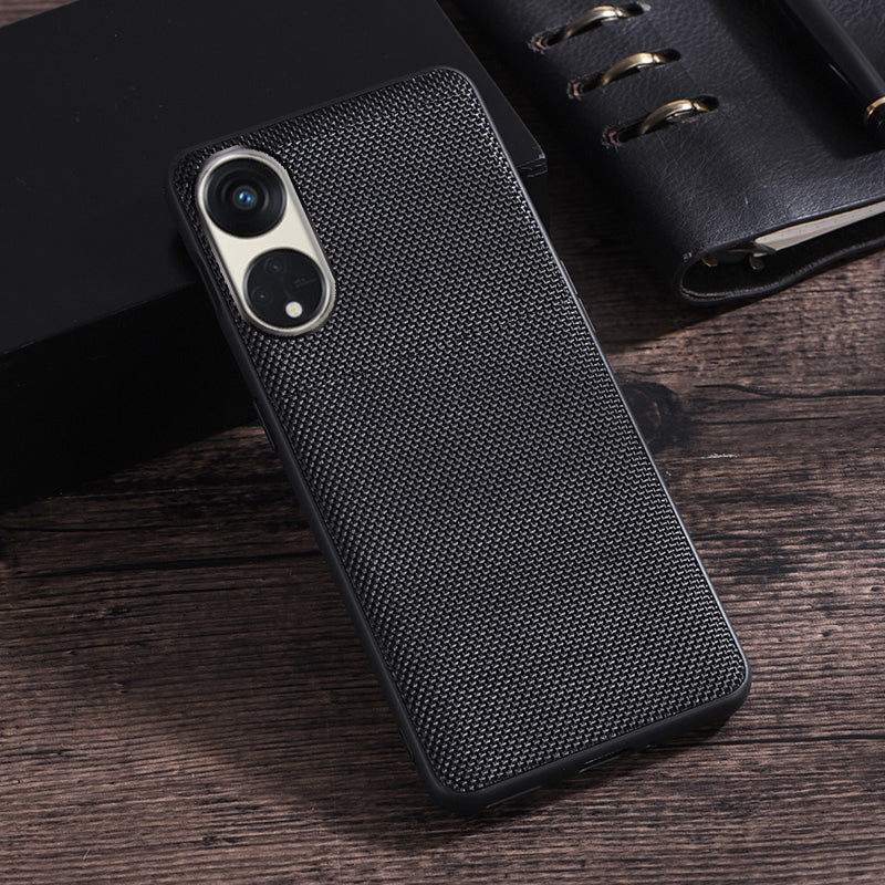 For Oppo Reno8 T 5G / A1 Pro 5G Cell Phone Back Cover Nylon Coated Soft TPU Phone Case