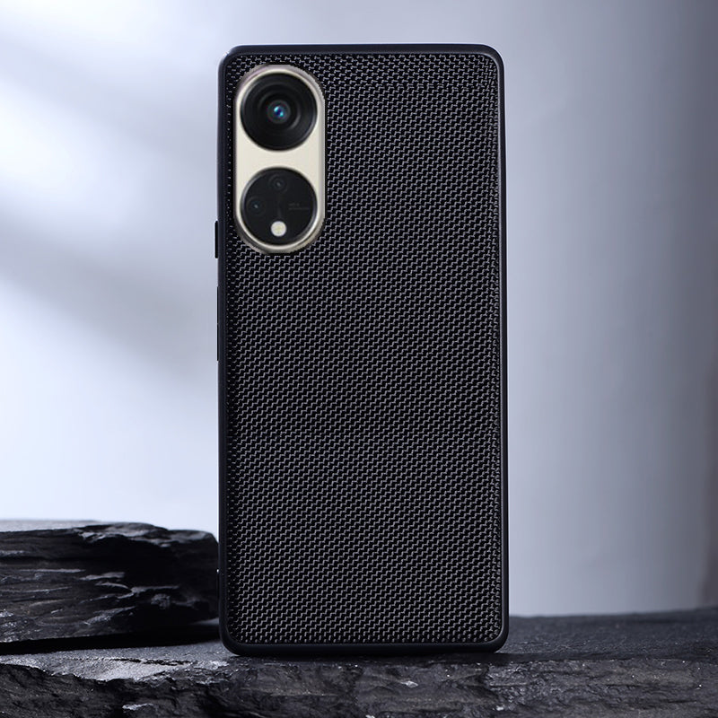For Oppo Reno8 T 5G / A1 Pro 5G Cell Phone Back Cover Nylon Coated Soft TPU Phone Case