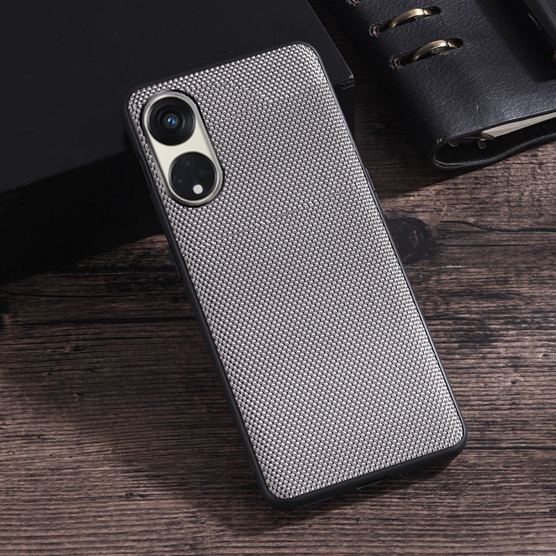 For Oppo Reno8 T 5G / A1 Pro 5G Cell Phone Back Cover Nylon Coated Soft TPU Phone Case