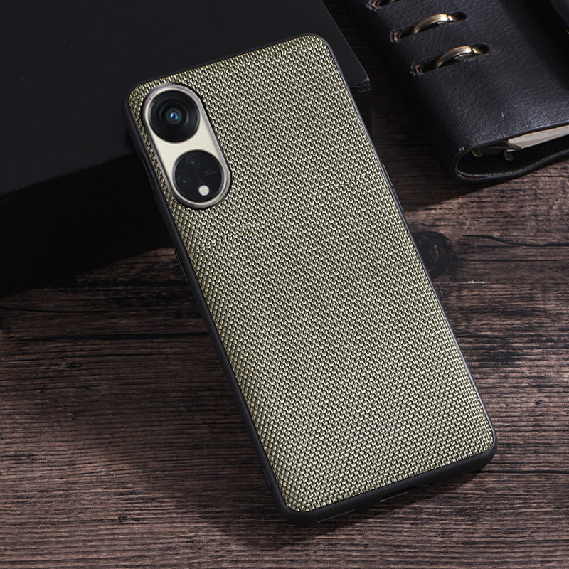 For Oppo Reno8 T 5G / A1 Pro 5G Cell Phone Back Cover Nylon Coated Soft TPU Phone Case