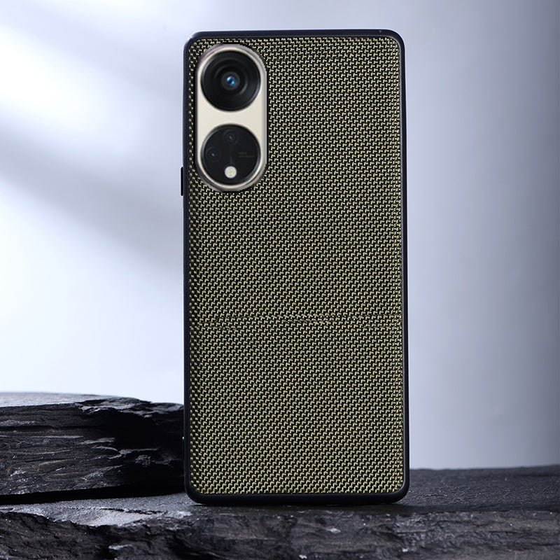 For Oppo Reno8 T 5G / A1 Pro 5G Cell Phone Back Cover Nylon Coated Soft TPU Phone Case