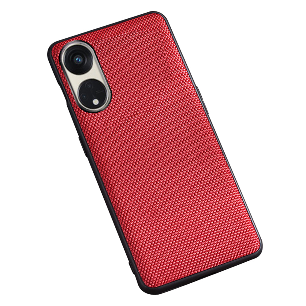 For Oppo Reno8 T 5G / A1 Pro 5G Cell Phone Back Cover Nylon Coated Soft TPU Phone Case