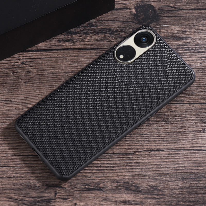 For Oppo Reno8 T 5G / A1 Pro 5G Cell Phone Back Cover Nylon Coated Soft TPU Phone Case