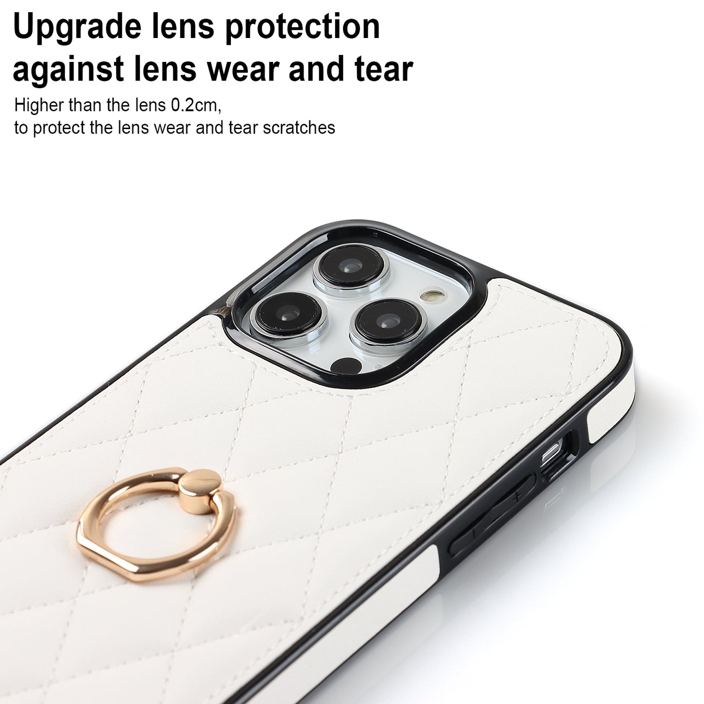 For iPhone 12 Pro / 12 PU Leather+TPU Cell Phone Case Shockproof Kickstand Phone Cover