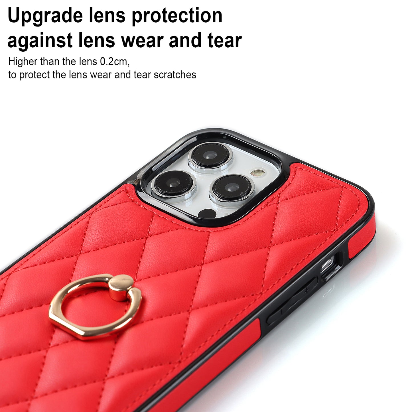 For iPhone 12 Pro / 12 PU Leather+TPU Cell Phone Case Shockproof Kickstand Phone Cover