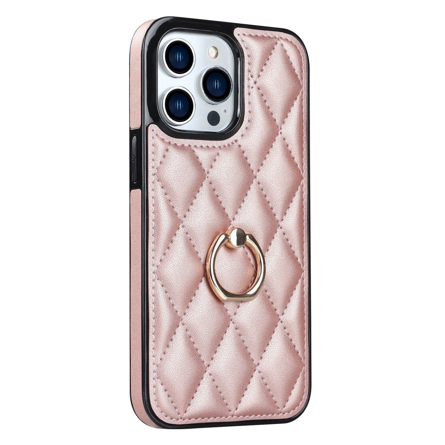 For iPhone 12 Pro / 12 PU Leather+TPU Cell Phone Case Shockproof Kickstand Phone Cover