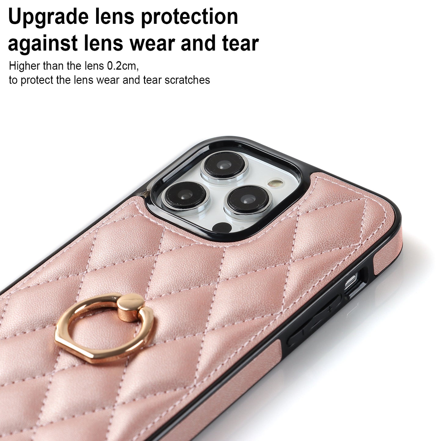 For iPhone 12 Pro / 12 PU Leather+TPU Cell Phone Case Shockproof Kickstand Phone Cover