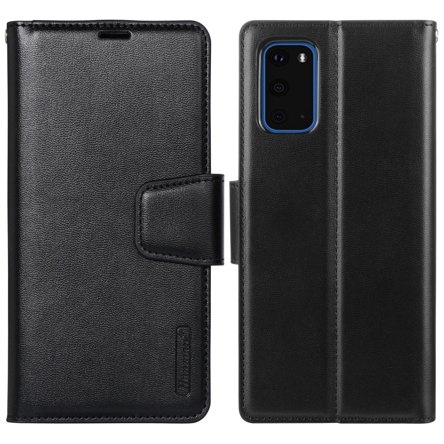 HANMAN Mill Series for Samsung Galaxy S20 5G / 4G Leather Phone Case Stand Wallet Anti-drop Phone Cover