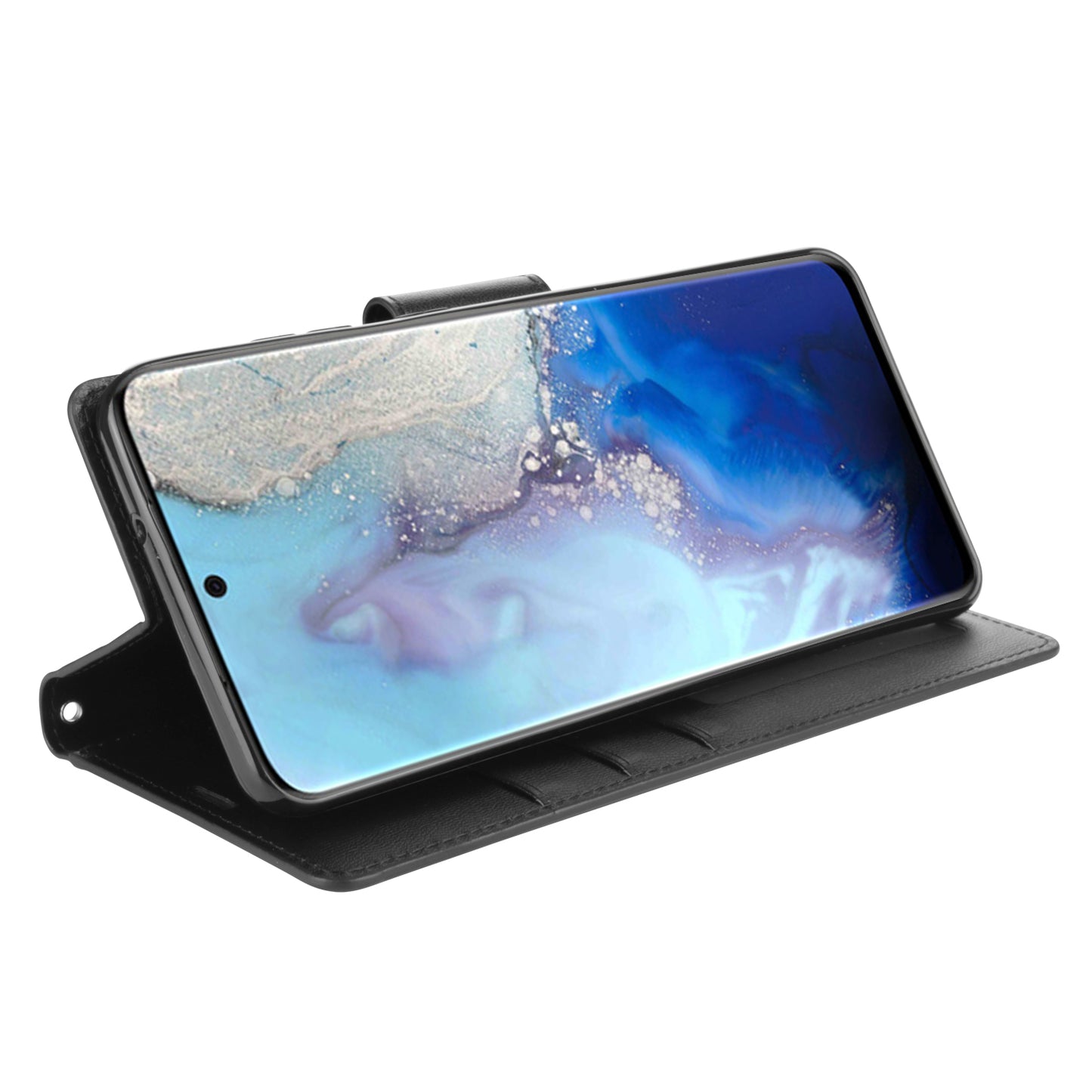 HANMAN Mill Series for Samsung Galaxy S20 5G / 4G Leather Phone Case Stand Wallet Anti-drop Phone Cover