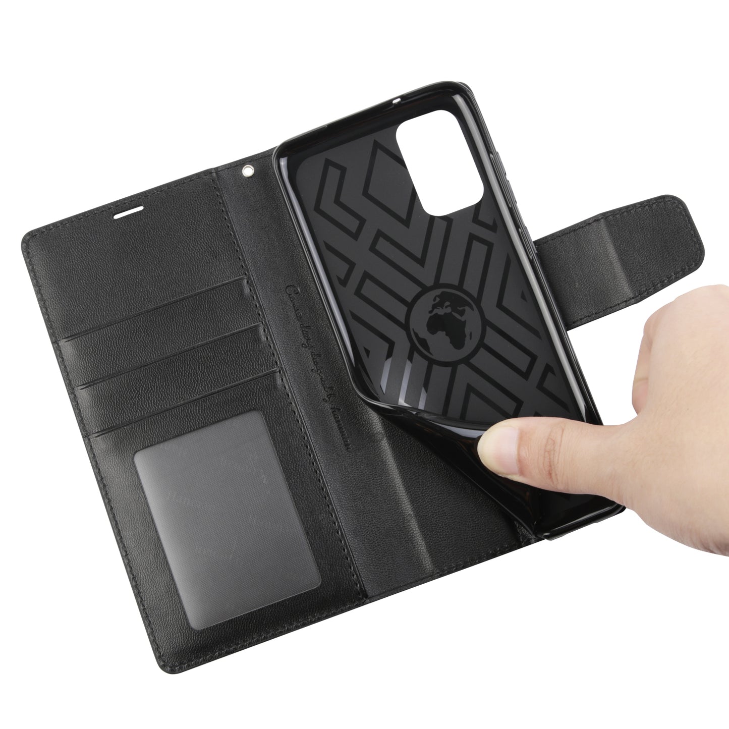 HANMAN Mill Series for Samsung Galaxy S20 5G / 4G Leather Phone Case Stand Wallet Anti-drop Phone Cover