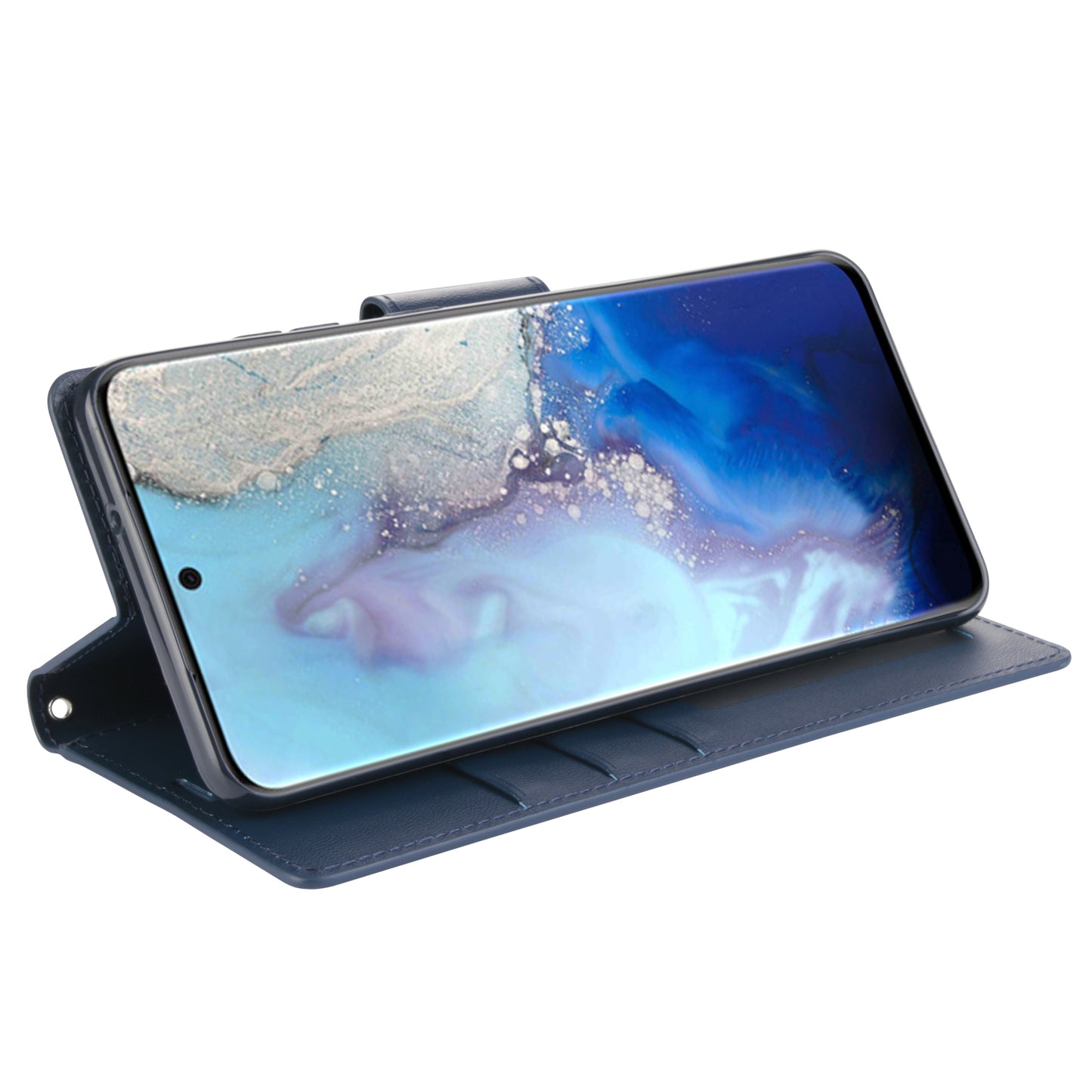 HANMAN Mill Series for Samsung Galaxy S20 5G / 4G Leather Phone Case Stand Wallet Anti-drop Phone Cover
