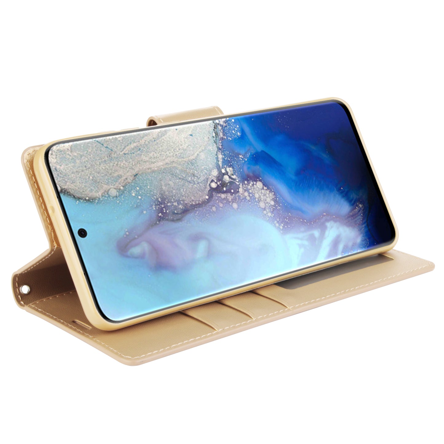HANMAN Mill Series for Samsung Galaxy S20 5G / 4G Leather Phone Case Stand Wallet Anti-drop Phone Cover