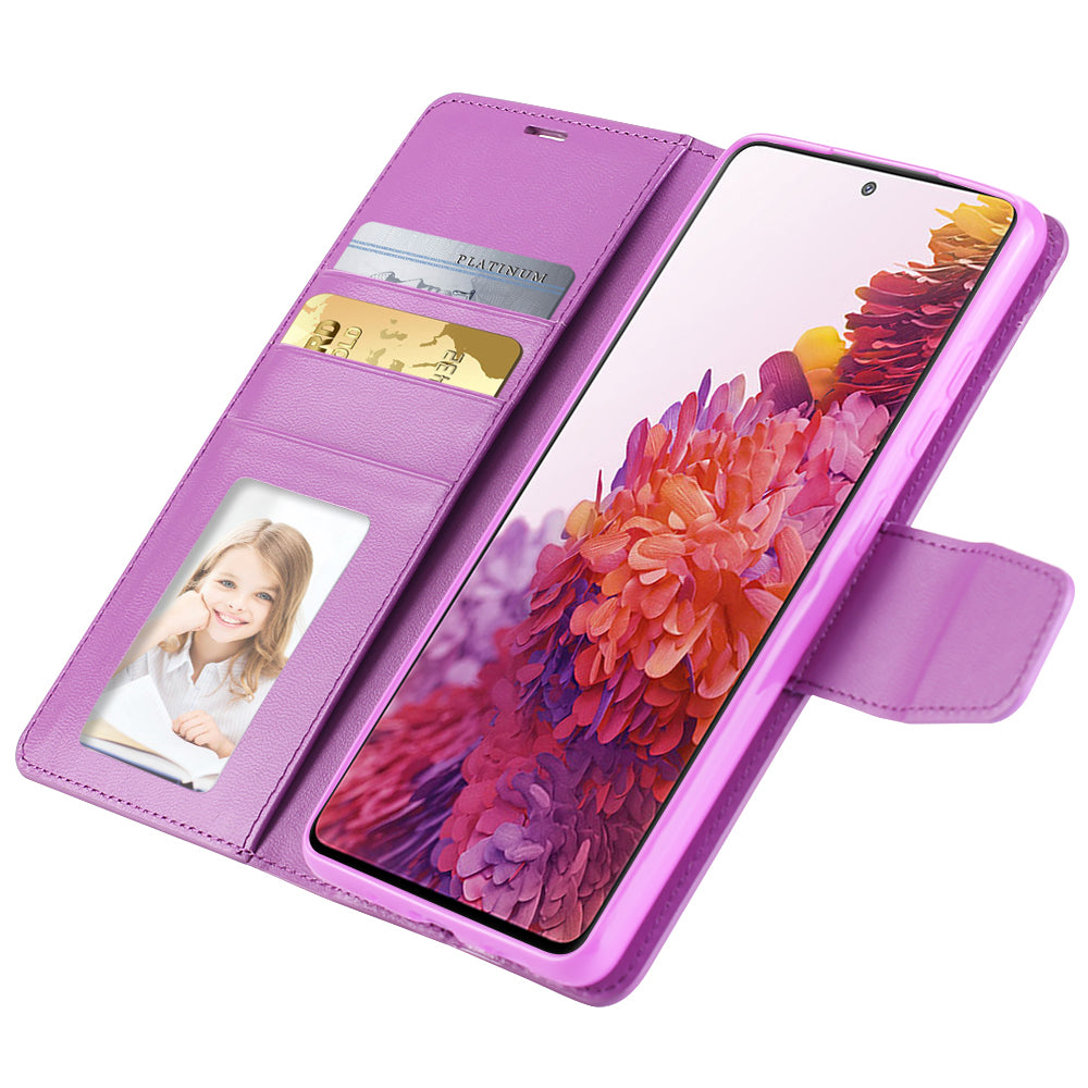 HANMAN Mill Series for Samsung Galaxy S20 FE 4G / FE 5G / S20 Lite / S20 FE 2022 Phone Case PU Leather Stand Wallet Cover