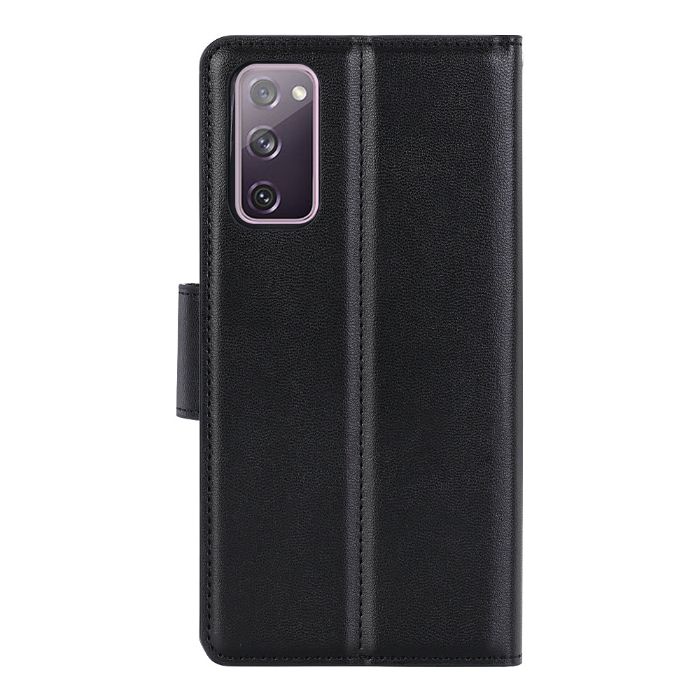 HANMAN Mill Series for Samsung Galaxy S20 FE 4G / FE 5G / S20 Lite / S20 FE 2022 Phone Case PU Leather Stand Wallet Cover