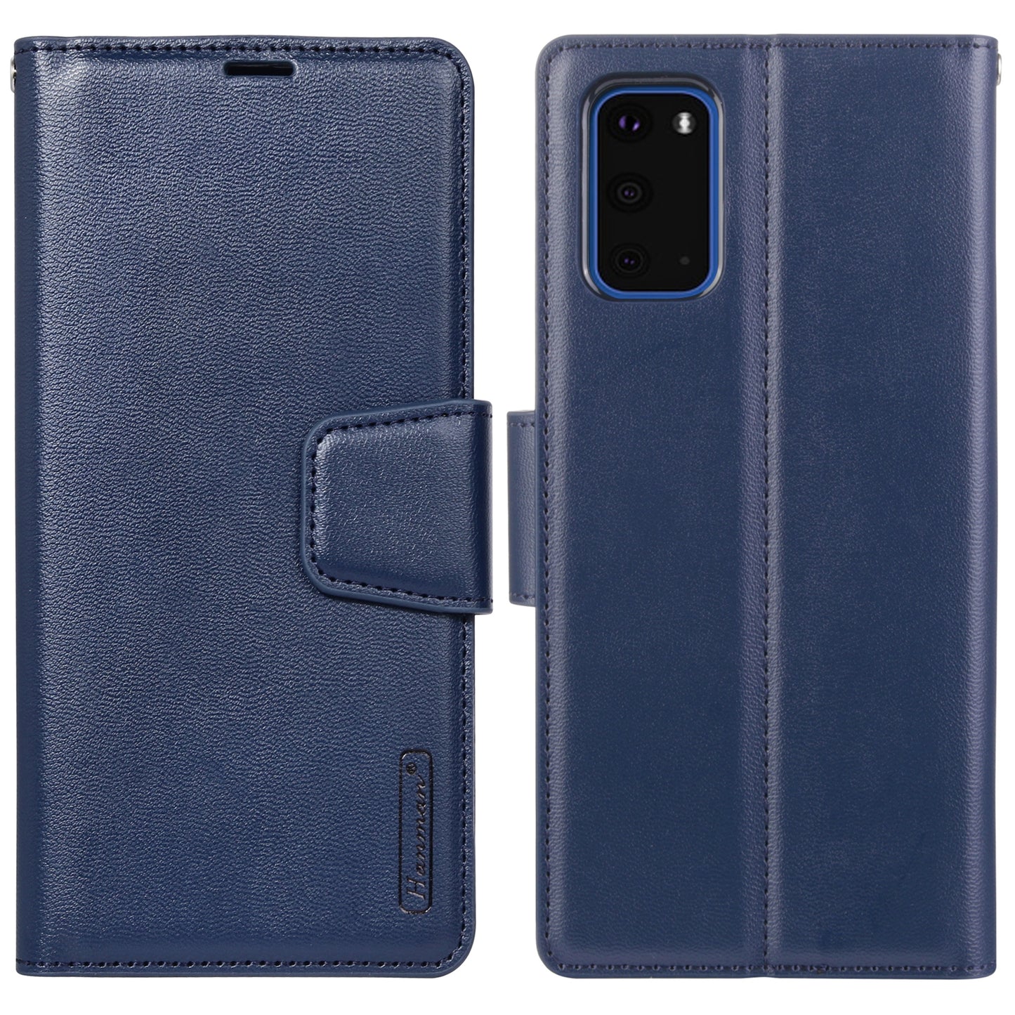 HANMAN Mill Series for Samsung Galaxy S20 Plus 5G / 4G Stand Phone Case Leather Wallet Smartphone Cover