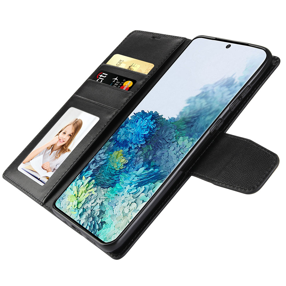 HANMAN Mill Series for Samsung Galaxy S20 Plus 5G / 4G Stand Phone Case Leather Wallet Smartphone Cover