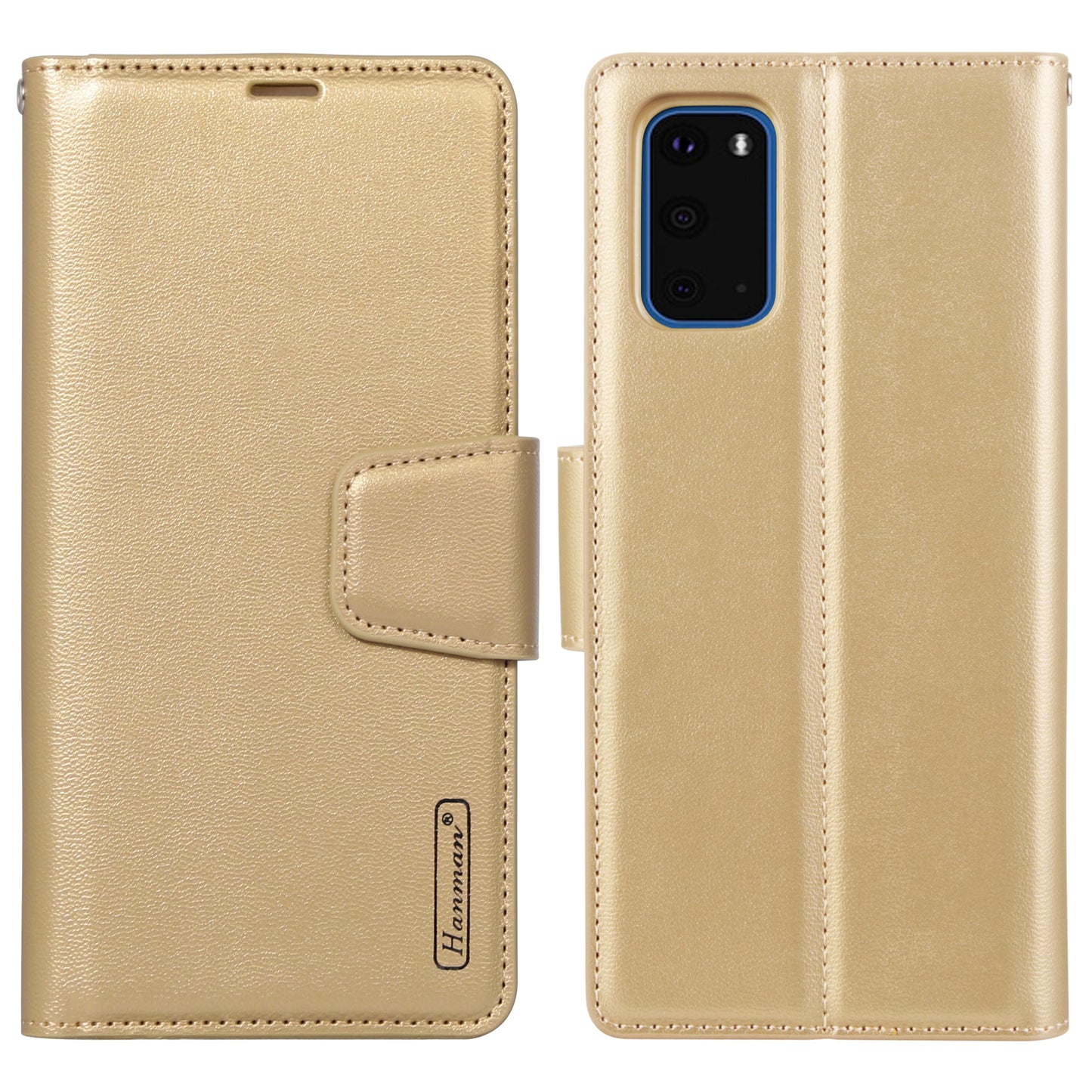 HANMAN Mill Series for Samsung Galaxy S20 Plus 5G / 4G Stand Phone Case Leather Wallet Smartphone Cover
