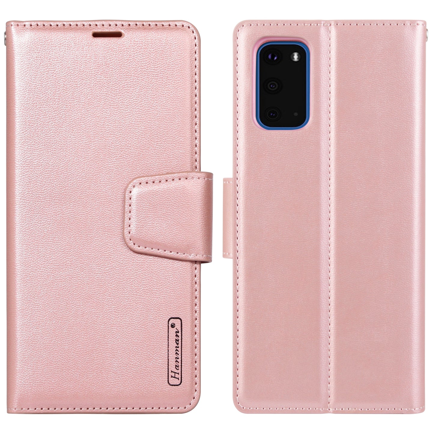 HANMAN Mill Series for Samsung Galaxy S20 Plus 5G / 4G Stand Phone Case Leather Wallet Smartphone Cover