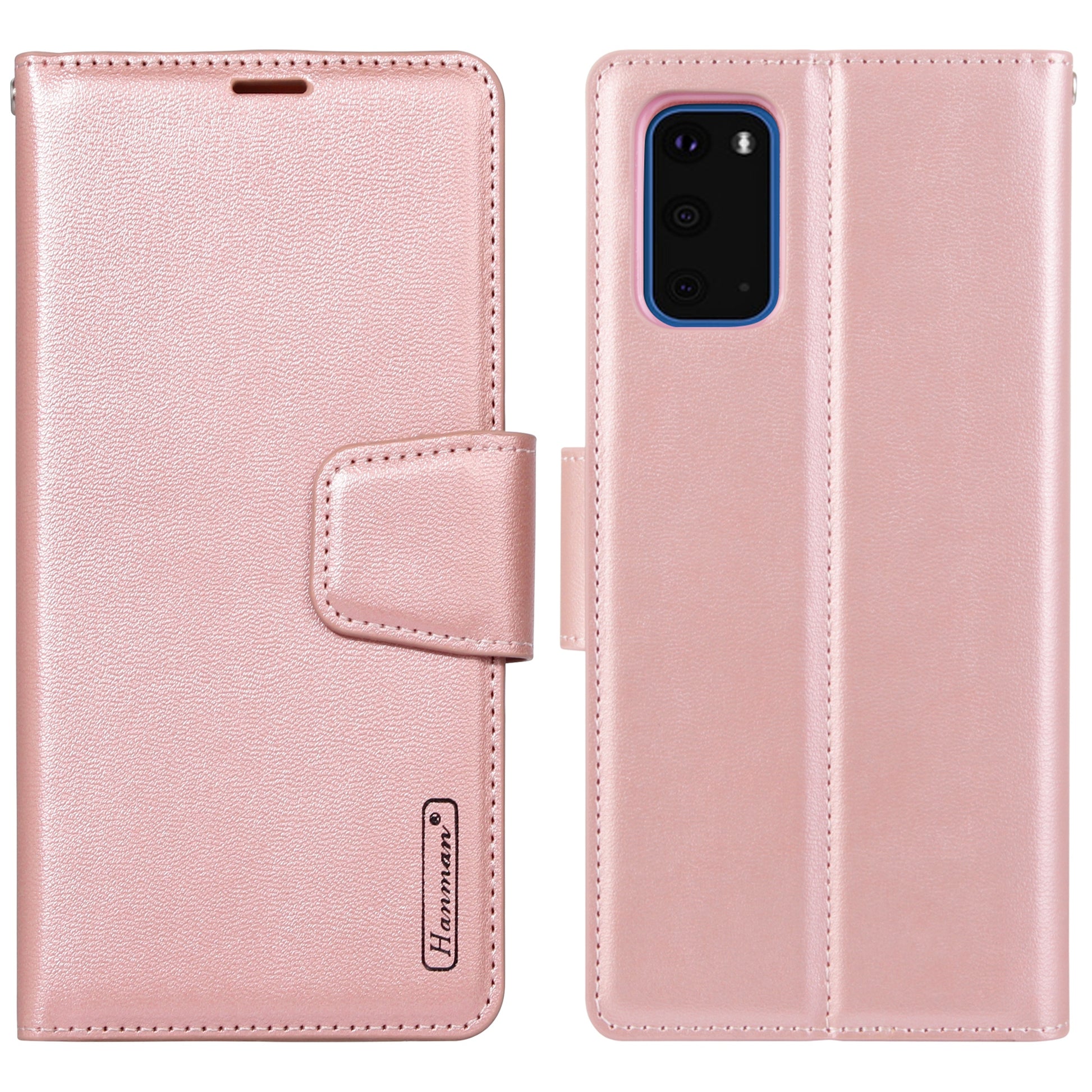 HANMAN Mill Series for Samsung Galaxy S20 Plus 5G / 4G Stand Phone Case Leather Wallet Smartphone Cover