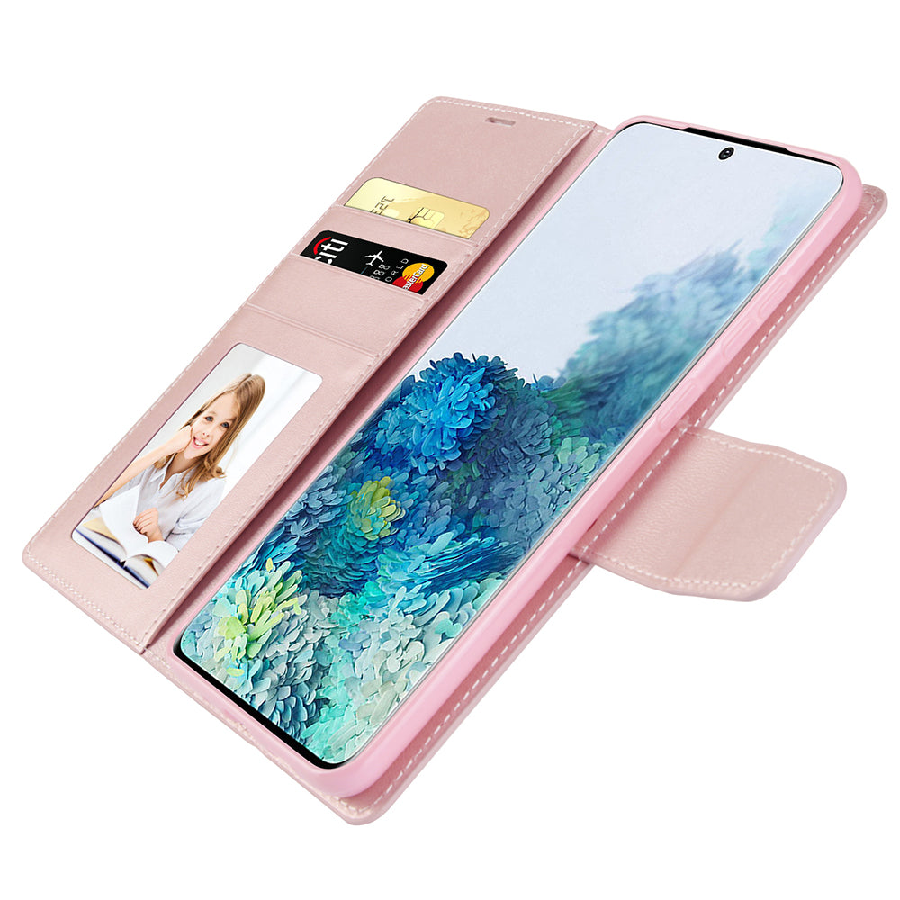 HANMAN Mill Series for Samsung Galaxy S20 Plus 5G / 4G Stand Phone Case Leather Wallet Smartphone Cover